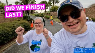 Our First 5K in 20 Years The Villages Florida 2024 Running of The Squares 5K Lake Sumter Landing [upl. by Esther416]