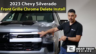 2023 Chevy Silverado Front Grille Chrome Install [upl. by Joliet]