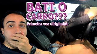 Bati o carro do meu noivo Primeira vez digirindo 😰 [upl. by Iral]