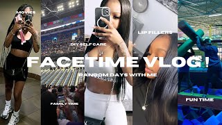 FACETIME VLOG lip fillers diy self care fun time family time movies  MORE [upl. by Frerichs]