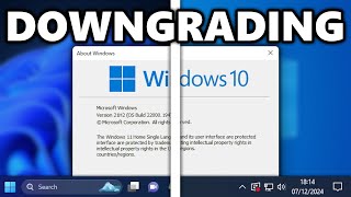 Downgrading Windows 11 to Windows 10 [upl. by Allimrac]