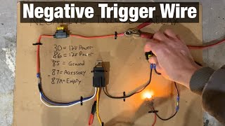 How To Wire a 4 or 5 Pin Relay With a Negative Trigger Wire [upl. by Azar55]