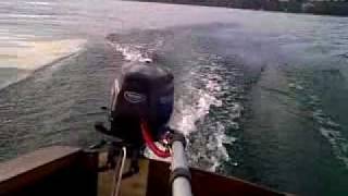 Tohatsu MFS 35 HP  12 Knots  Lake Constance  Vaurien [upl. by Imer]