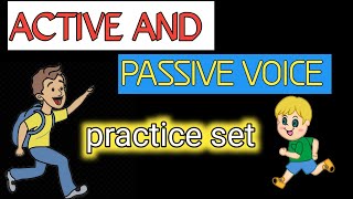 Practice set  Active passive passive voiceWiFiEnglishgrammar [upl. by Ejroj]