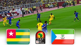 🔴TOGO vs EQUATORIAL GUINEA ⚽ CAF AFRICA CUP 2025 MOROCCO QUALIFIERS ⚽ FOOTBALL GAMEPLAY HD [upl. by Zingale]