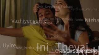 Nee Paartha Vizhigal Song Lyrics Version [upl. by Adnert]