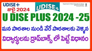 HOW TO PUT STUDENTS IN DROP BOX IN U DISE PLUS 2024  DROP BOX PROCESS U DISE PLUS 2024 [upl. by Stuppy]