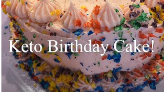 Keto Birthday Cake Recipe [upl. by Clarie]