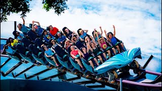 Mako Rollercoaster at Seaworld Orlando Florida POV Front Row Go Pro Footage in 4K [upl. by Borden]