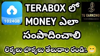 How to earn money on terabox  terabox complete details  terabox payments proofs  tu earnings [upl. by Karita240]