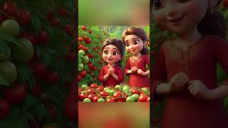 🍅Mirha Sang Ah Tamatar in a Delightful Way 🍅🎤😂 youtubeshorts cartoon bedtimetales shortsstory [upl. by Acir]