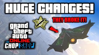 HUGE CHANGES In The GTA Online Chop Shop DLC Raiju BROKEN Jet Cannons Patched and More [upl. by Amihsat]