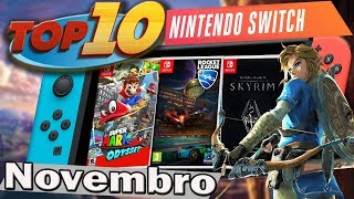 Top 10 Jogos Mais Vendidos de Nintendo Switch  Novembro [upl. by Mcmullan]