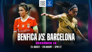 Benfica vs Barcelona  Partido Entero De La jornada 5 de la UEFA Women’s Champions League [upl. by Zed]