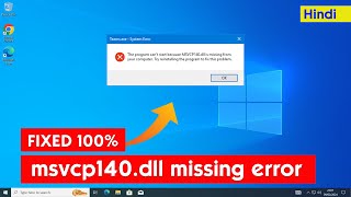 FIX MSVCP140dll missing  Easy Fix Step by step [upl. by Adnirak]