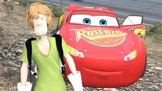 RELAMPAGO MCQUEEN NA TRILHA OFF ROAD GIGANTE  GTA 5 [upl. by Orrocos310]