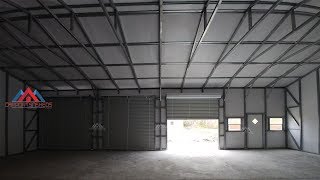 Interior of a 30x50x12 Metal Garage [upl. by Blodgett]