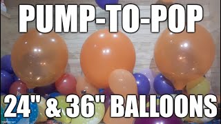 PumptoPOP 24quot amp 36quot Orange Balloons [upl. by Mary619]