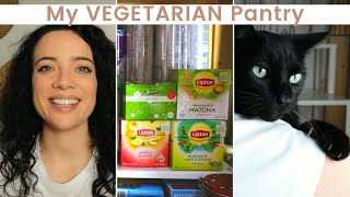 Organizing my ovo lacto VEGETARIAN PANTRY for fall and winter  Whats in my vegetarian pantry [upl. by Fidole]