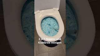 2 in 1 Toilette reinigen  mehr auch auf Instagram und Tiktok Katissauberzauber putztipps [upl. by Guinevere]