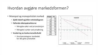 Markedstilpasning 2  markedsformer [upl. by Neel444]