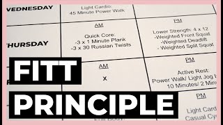 How to Make a Workout PLAN  The FITT Principle [upl. by Euell]