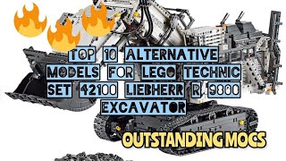 Top 10 Alternative Models for LEGO Technic Set 42100 Liebherr R 9800 Excavator [upl. by Oniuqa]