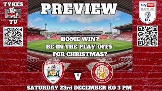 BARNSLEY v STEVENAGE  PREVIEW CHRISTMAS IN THE TOP 6 [upl. by Pfister423]