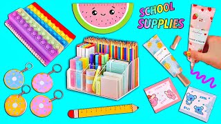 11 DIY SCHOOL SUPPLIES IDEAS  BACK TO SCHOOL HACKS AND CRAFTS [upl. by Red711]