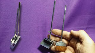 DIY Mini Cleaning Appliances made with Recyclable Materials  Mini Broom and Dustpan [upl. by Eniamurt]