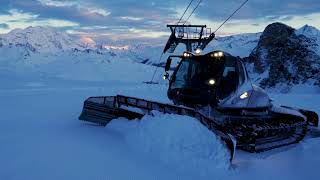 TIGNES  Les coulisses du damage des pistes du domaine skiable [upl. by Kalina]