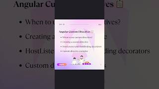 Day  20 Angular Custom Directives youtubeshorts angular coding subscribe angulardeveloper [upl. by Aicilyt495]