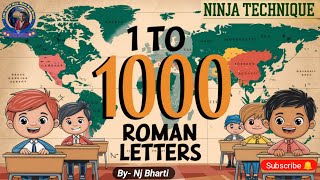 How to learn Roman numeral 1 to 1000  Roman number  LETS STUDY WITH MOM AND MASTI  Nj Bharti [upl. by Ybsorc867]