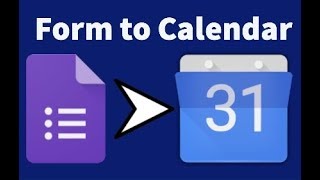 Form to Calendar  create an event from form submission automatically [upl. by Laersi]