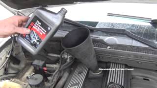 How To Check Your Oil Level Demonstration On A BMW E36 3 Series [upl. by Enelrae]