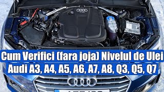 TUTORIAL Cum Verifici Nivelul de Ulei fara joja la Audi A3 A4 B9 A5 Q5 Q7 TT 20162020 [upl. by Oidacra680]