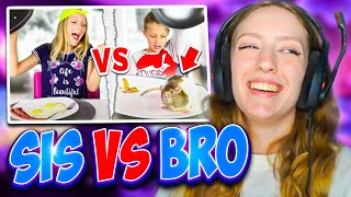 Karina Reacts to the Most Funny Gummy vs Real Food SIS vs BRO videos [upl. by Atiekal]