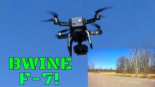 BWINE F7 4K Drone Review  GB2 Pro Brushless Camera Quad [upl. by Rolecnahc350]