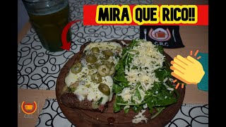 🍻🍻 MATAMBRE A LA PIZZA a La Plancheta al Verdeo 🥩🥩  COCINA DE RESTAURANTE EN CASA [upl. by Ennirak652]