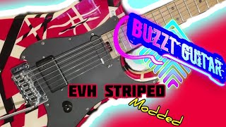 EVH Striped modifiziert Schaller Vintage Tremolo Emg 81 EMG S kein Floyd Rose mehr 18V Mod [upl. by Barbette724]