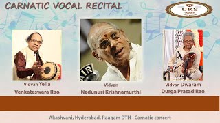 UKS CARNATIC Nedunuri Krishnamurthi  Vocal recital [upl. by Auqinaj315]