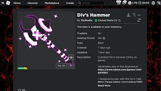 Sniping Divs Hammer In game free ugc [upl. by Agustin]