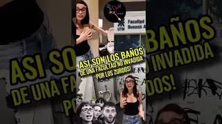 ASÍ SON LOS BAÑOS DE LAS FACULTADES NO INVADIDAS POR LOS ZURDOS argentina casta cristina milei [upl. by Rramed167]