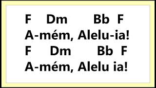 CANTO DE ENTRADA PARA A MISSA DE TODOS OS SANTOS  Amém Aleluia Vi cantar no céu [upl. by Oos]