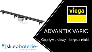 Odpływ liniowy korpus wys 7095 mm Advantix Vario Viega 721671  SklepBateriepl [upl. by Rammaj]