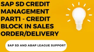 SAP SD CREDIT MANAGEMENT PART1credit management in sap sd [upl. by Datnow]