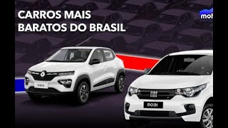 OS 10 CARROS MAIS BARATOS DO BRASIL EM 2024 [upl. by Eiuqnimod119]