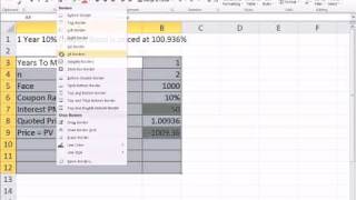 Excel Finance Class 49 Bond Quoted Price amp Yield To Market [upl. by Llennej]