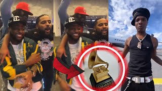 Davido DRAG GRAMMY AWARD with Wizkid Burna boy Asake and Tems [upl. by Llacam786]