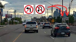 Driving in Toronto vs Stupidity on the RoadsStreets 9 [upl. by Ashmead]